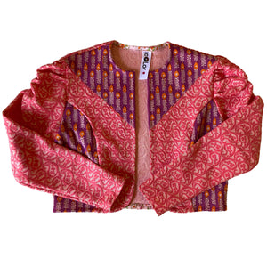 The Josephine Jacket (pink/orange poly)