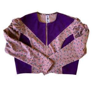 Josephine Jacket (Purple/Pink Floral Corduroy)
